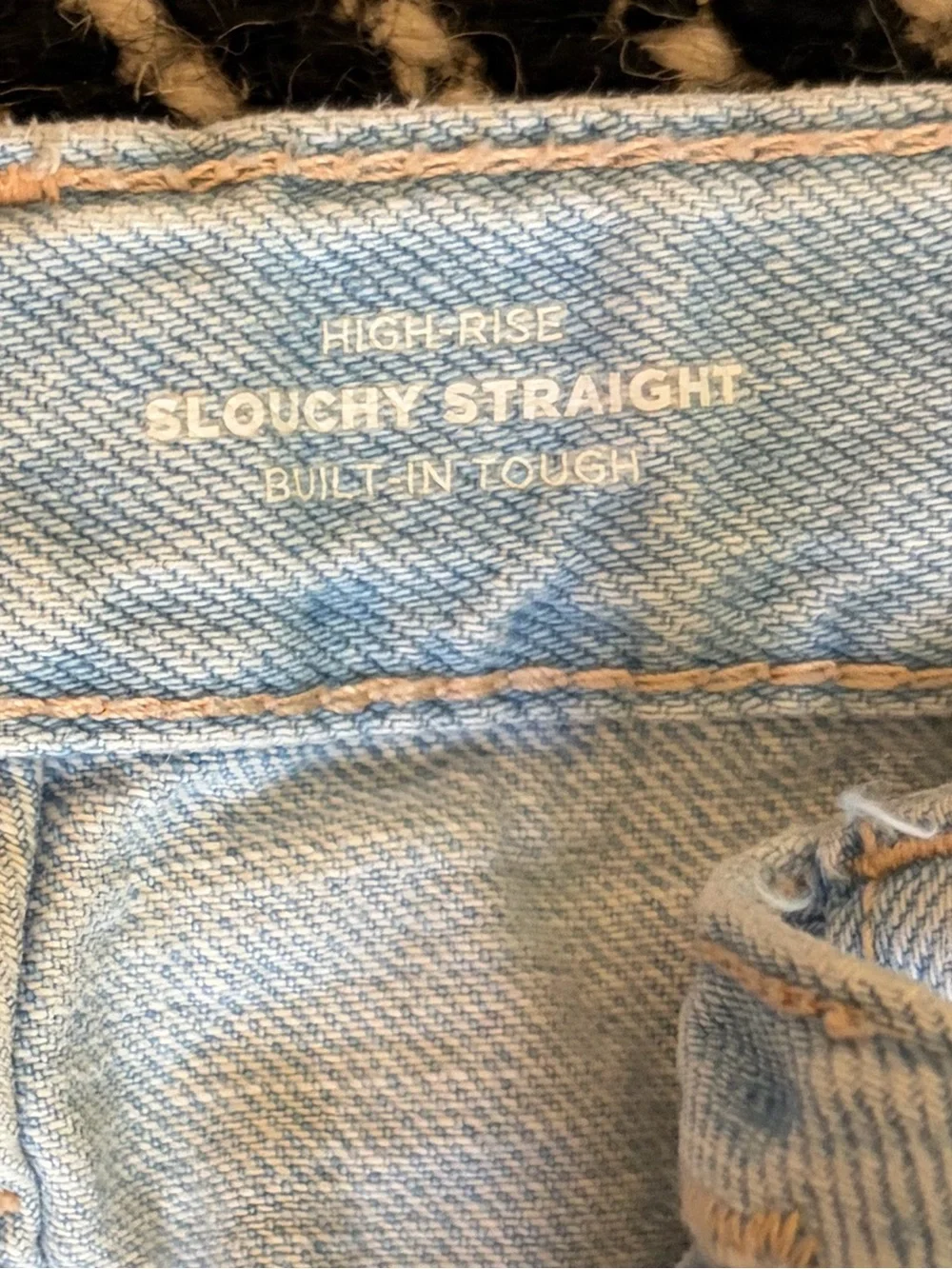 Girl’s Light Blue Slouchy Straight Jeans — 12